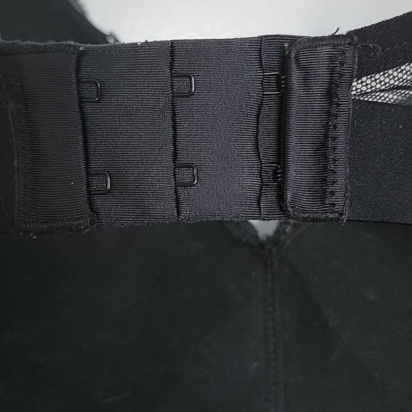 Lively Lace No Wire Push Up Bra, Jet Black, 36DDD - Picture 6 of 8